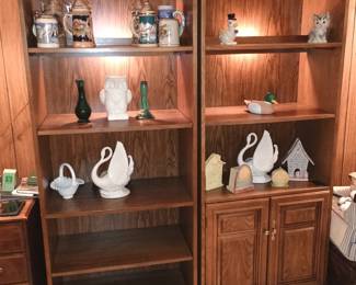 Wood Diplay/Book Shelves with lighting