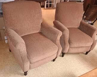 Pair of LANE Recliners light Mauve