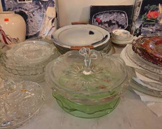 Party platters and serving dishes