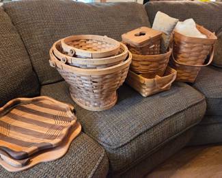 Hand made wooden basket, Woven baskets, Longenburger baskets