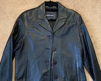 Black Leather Jacket Women's Outerwear