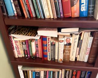 Bookshelf Hardcover Books Collection Library Shelf Vintage Literature Reading Lot