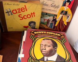 Vinyl Records Hazel Scott Scott Joplin Madama Butterfly Opera RCA Victor Classical Jazz LP Albums