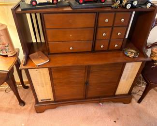 Mid Century Hutch Credenza Drawers Cabinet Storage