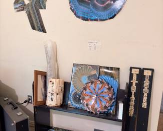 The kaleidoscope framed pieces are throughout the house plus these small, smaller unframed pieces that were also used in the Florida Picture Show exhibit