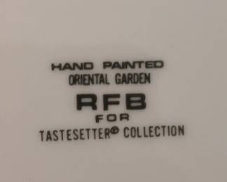 RFB for Tastesetter Collection Oriental Garden Hand Painted China Set sixth image