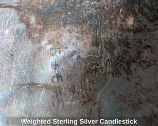 Weighted Sterling Silver Candlestick second image
