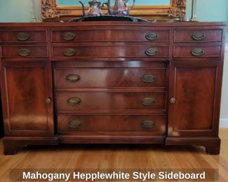 Mahogany Hepplewhite Style Sideboard