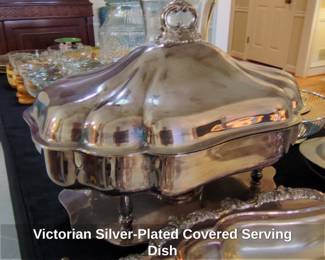 Victorian SilverPlated Covered Serving Dish
