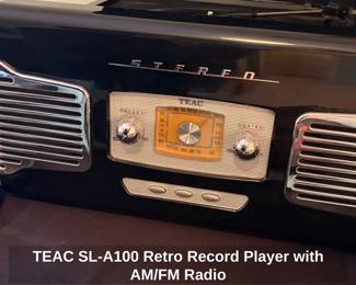 TEAC SLA Retro Record Player with AM or FM Radio second image