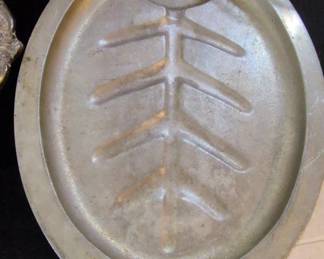 Vintage Griswold Cast Aluminum Tree Platter