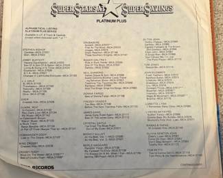 MCA Records Platinum Plus Series Promotional Sheet