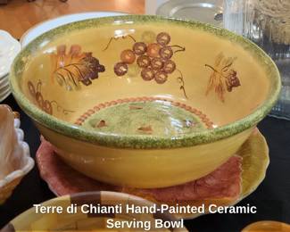 Terre di Chianti HandPainted Ceramic Serving Bowl