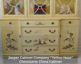 Jasper Cabinet Company Yellow Haze Chinoiserie China Cabinet third image