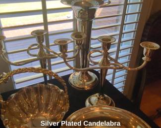 Silver Plated Candelabra