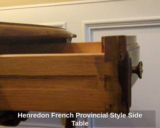 Henredon French Provincial Style Side Table fourth image