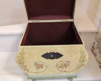 HandPainted Floral Dome Top Chest second image