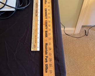 Promotional Wooden Rulers Gwinnett County Bank  Western Yearbook