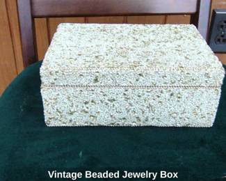 Vintage Beaded Jewelry Box