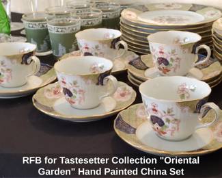 RFB for Tastesetter Collection Oriental Garden Hand Painted China Set fifth image