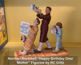 Norman Rockwell Happy Birthday Dear Mother Figurine by RC Gifts