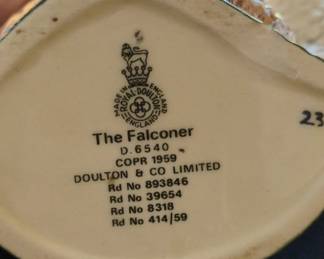 Royal Doulton The Falconer Character Jug D. second image