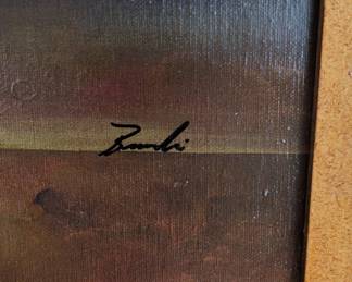 M. Aaron Original Oil Floral Still Life Painting third image