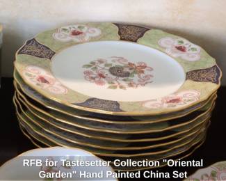 RFB for Tastesetter Collection Oriental Garden Hand Painted China Set third image