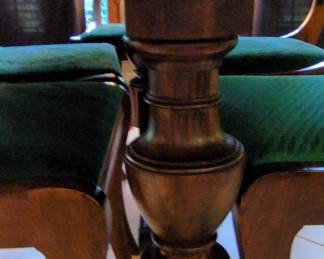 Mahogany Dining Set with Lyre Back Chairs third image