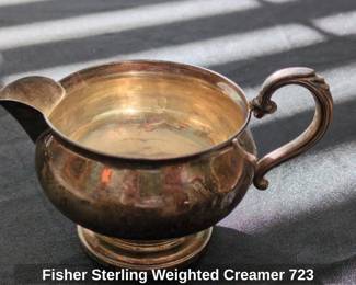 Fisher Sterling Weighted Creamer