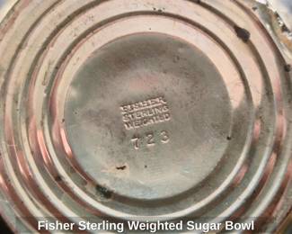 Fisher Sterling Weighted Sugar Bowl second image