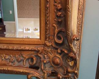 Ornate Gilt Wood Frame Mirror second image