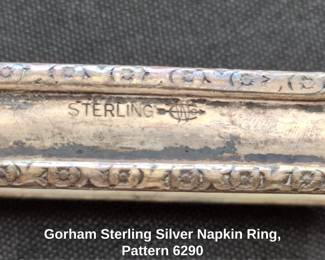 Gorham Sterling Silver Napkin Ring, Pattern second image