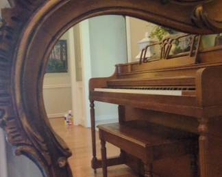 Ornate Giltwood Rococo Revival Mirror third image