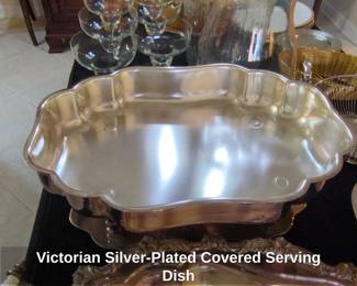 Victorian SilverPlated Covered Serving Dish second image