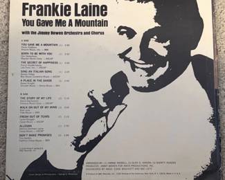 Frankie Laine  You Gave Me A Mountain Vinyl Record