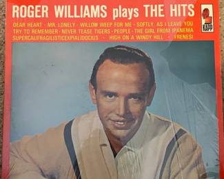 Roger Williams Plays The Hits Vinyl Record