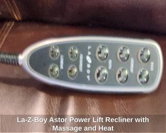 LaZBoy Astor Power Lift Recliner with Massage and Heat second image