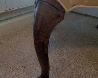 Queen Anne Style Wingback Chair third image