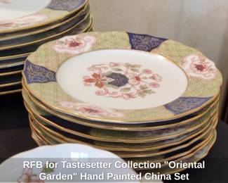RFB for Tastesetter Collection Oriental Garden Hand Painted China Set fourth image