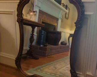 Ornate Giltwood Baroque Revival Mirror