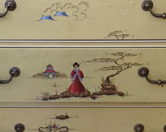 Jasper Cabinet Company Yellow Haze Chinoiserie China Cabinet fifth image