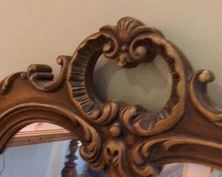 Ornate Giltwood Baroque Revival Mirror second image