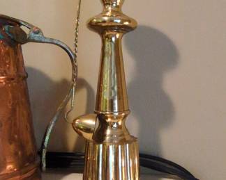 Brass Candlestick with Snuffer