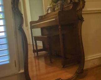 Ornate Giltwood Rococo Revival Mirror