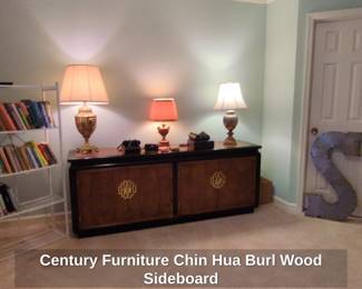 Century Furniture Chin Hua Burl Wood Sideboard