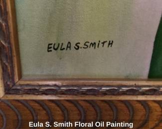 Eula S. Smith Floral Oil Painting third image