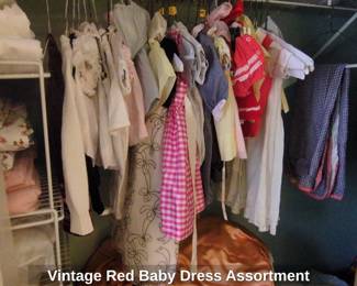 Vintage Red Baby Dress Assortment