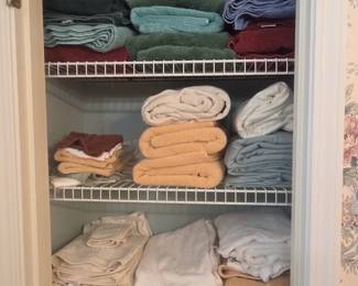 Assorted Bath Towels and Linens
