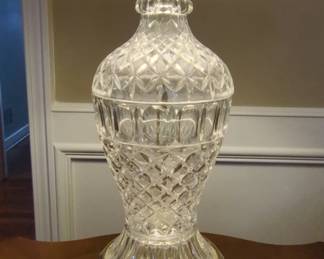Waterford Style Cut Crystal Table Lamp second image